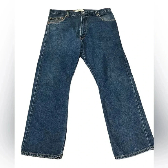 VTG Levi’s Y2K 517 36x30 Bootcut Mens Jeans Medium Wash Vintage Denim - Picture 2 of 10
